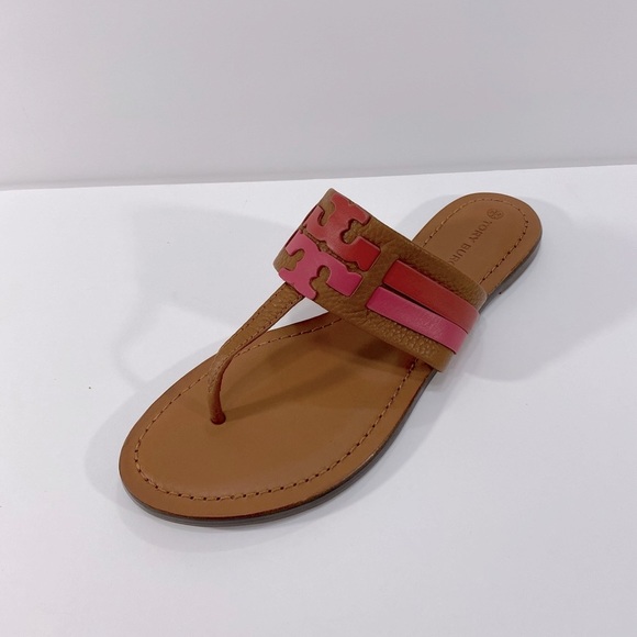 New Tory Burch Leigh  Flip-Flop Sandals - Picture 8 of 13